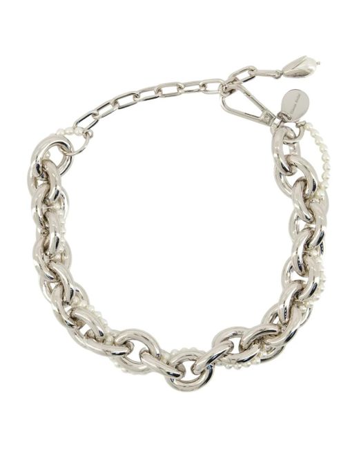 Simone Rocha Metallic Embellished Chain Necklace
