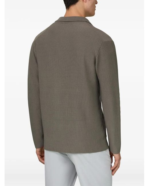 Boggi Green Double-Breasted Knitted Jacket for men