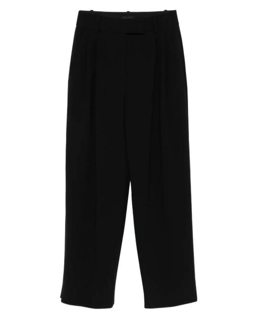 Giorgio Armani Black Pleated Trousers