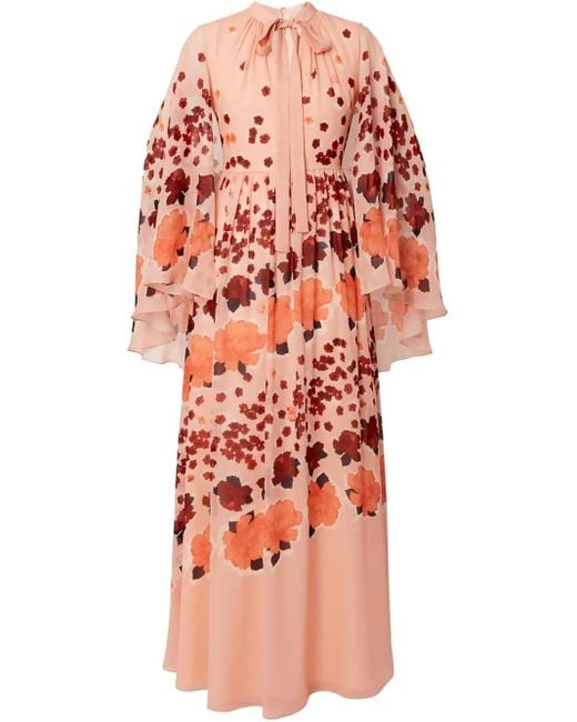 Erdem シルクマキシドレス Red