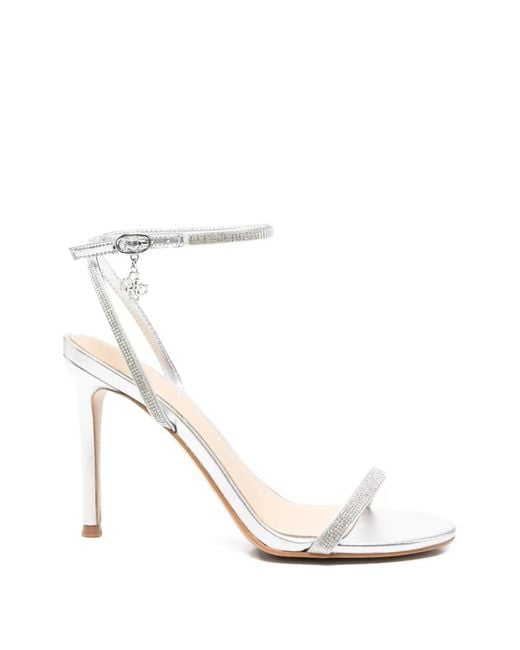 Guess White Sandales À Bride Cheville