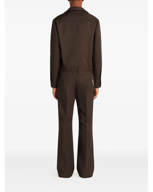 Courreges ボタン シャツ Brown
