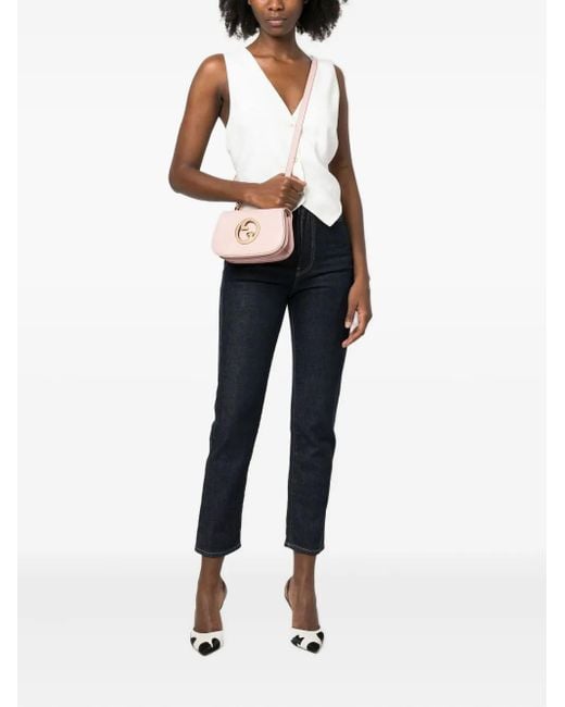 Gucci Pink Signature Interlocking G Crossbody Bag