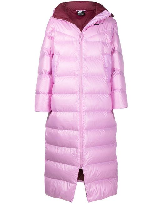 Nike Oversized Puffer Jacket in Pink | Lyst Australia