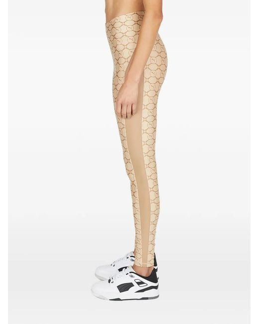 PUMA Natural Logo-Detail Leggings