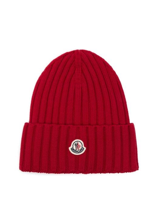 Moncler Red Beanie