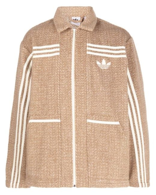 Adidas Natural Adicolor 70s' Collared Jacket for men