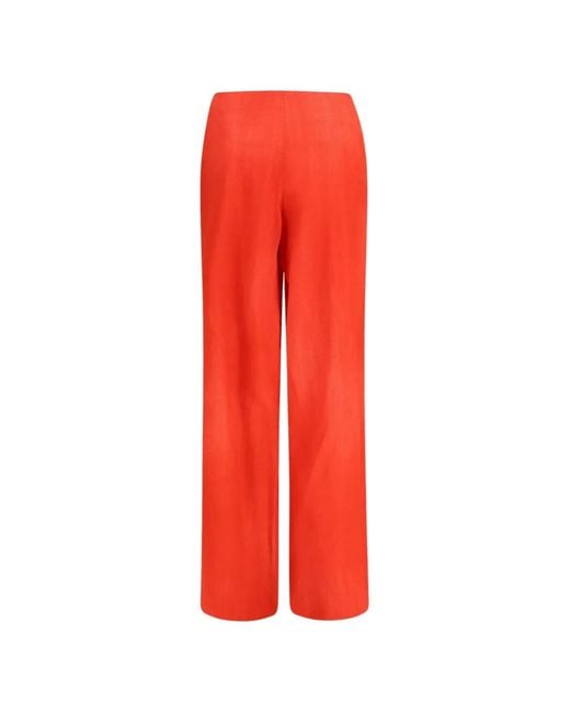 Ermanno Scervino Red Drawstring Trousers