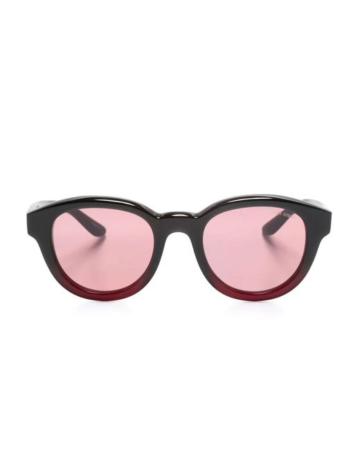 Giorgio Armani Pink Round-Frame Sunglasses for men