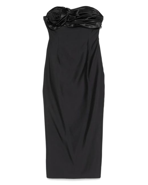 Magda Butrym Black Gerafftes Minikleid