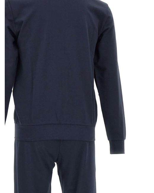 EA7 Blue Survêtement À Fermeture Zippée Et Logo for men