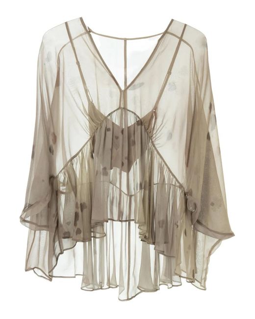 YANGKEHAN White Ruffled Blouse
