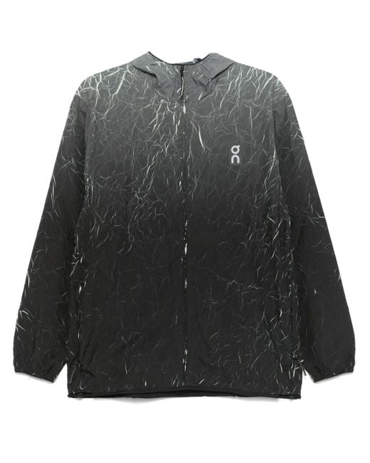On Shoes Gray Pace Run Jacket