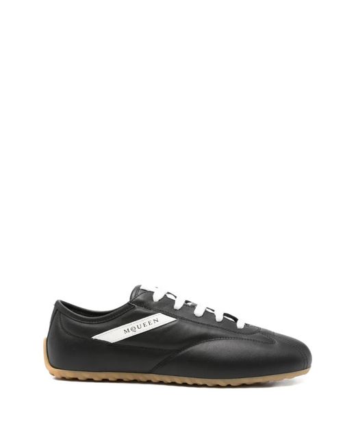 McQueen Black Boxe Low-Top Sneakers