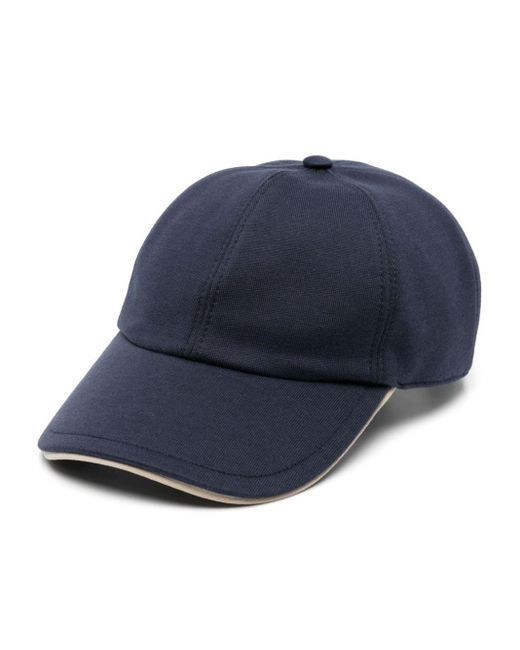Eleventy Blue Jersey Cotton Baseball Cap for men