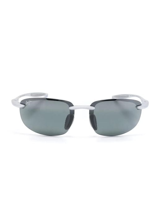 Maui Jim Gray Rectangle-Frame Sunglasses