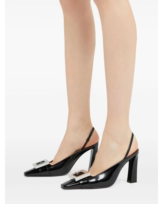 Giuseppe Zanotti Black 45Mm Brendha Buckle Pumps