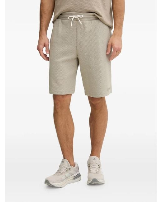 Guess Natural Logo-Detail Drawstring-Waist Shorts for men