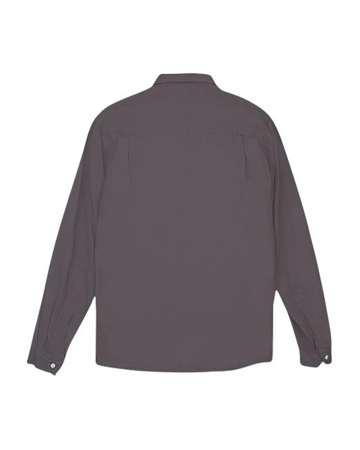 Opening Ceremony Purple Long-Sleeved Button-Down Shirt for men
