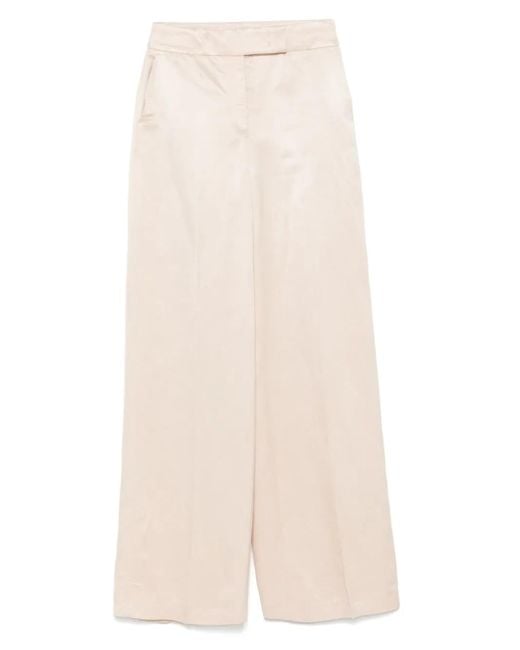 Peserico Natural Straight Trousers