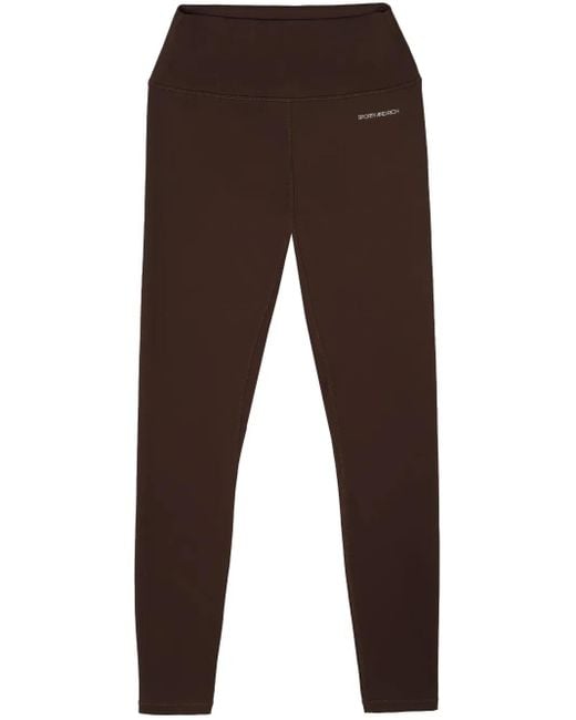Legging N.03 À Logo Imprimé Sporty & Rich en coloris Brown