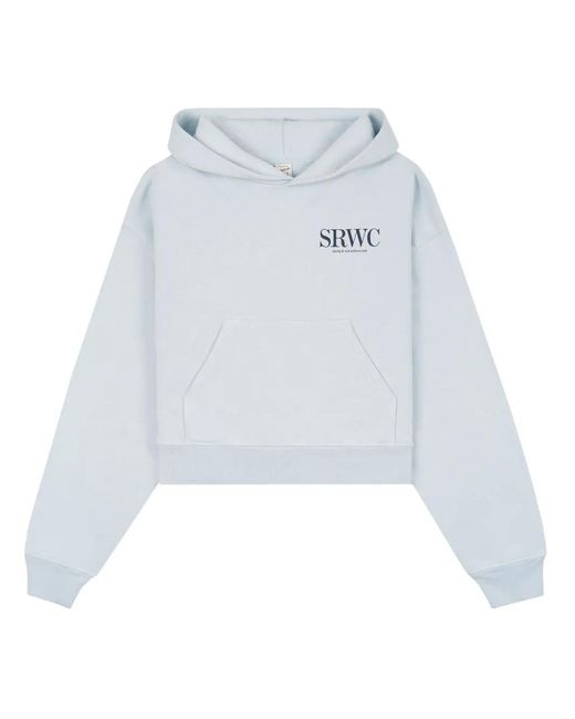 Sporty & Rich White Upper East Side Cotton Hoodie