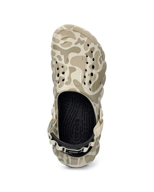 CROCSTM Metallic Echo Camouflage-Print Slides