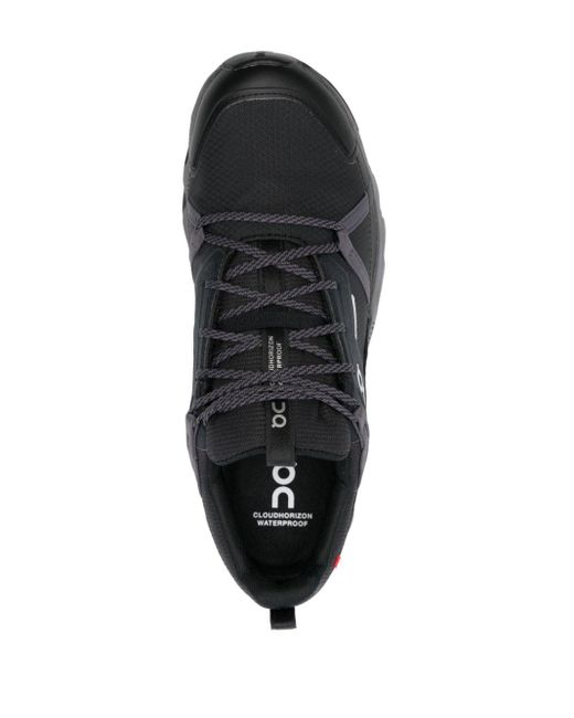 On Shoes Black Cloudhorizon Waterproof Sneakers for men