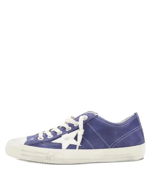 Golden Goose Deluxe Brand Blue V-Star 2 Low-Top Sneakers for men