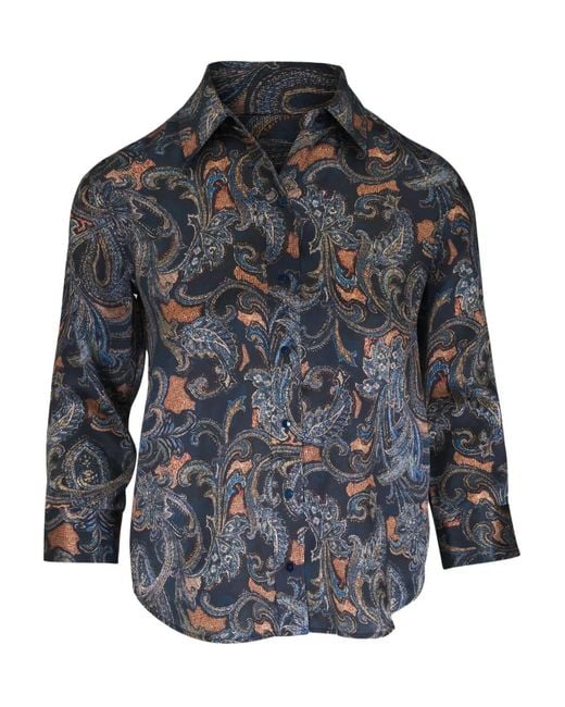 Chemise À Motif Cachemire L'Agence en coloris Gray