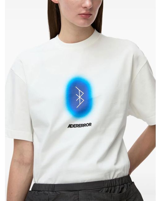 Adererror Blue Cotton T-Shirt