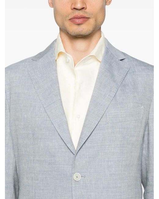 Eleventy Blue Single-Breasted Suit for men