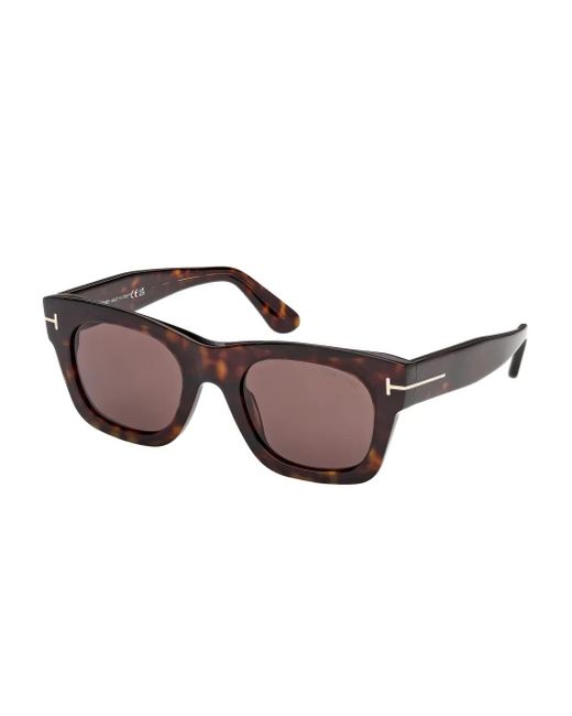 Tom Ford Brown Square-Frame Sunglasses