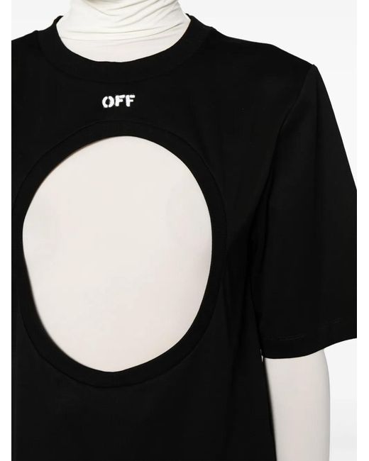 Off-White c/o Virgil Abloh Black Meteor Layered Cotton T-Shirt