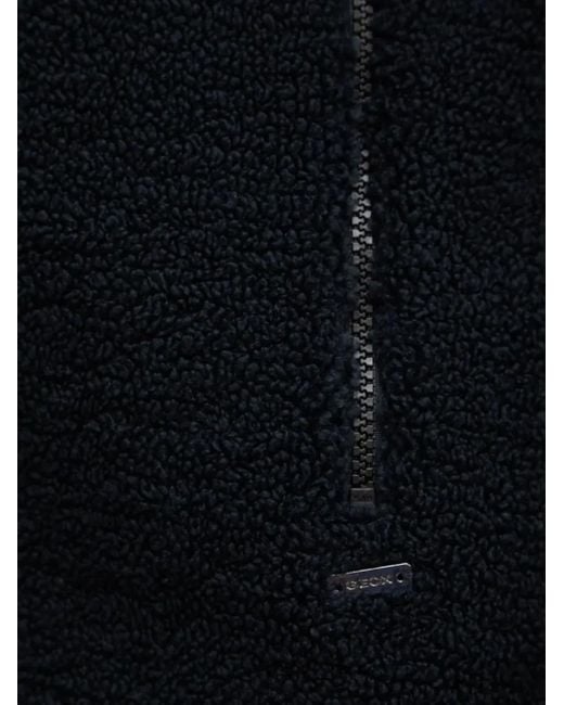 Geox Blue Fleece Hoodie for men