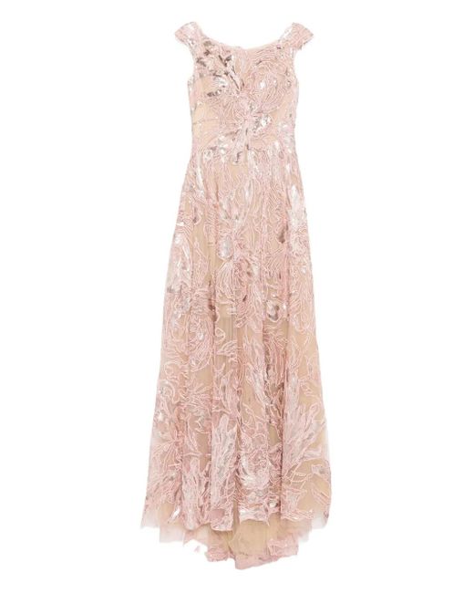 Saiid Kobeisy Pink Embroidered Gown