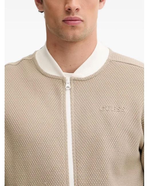 Guess Natural Logo-Detail Cardigan for men