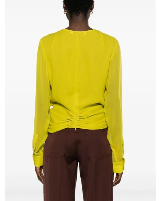 Christopher Esber Yellow Springs Silk Blouse