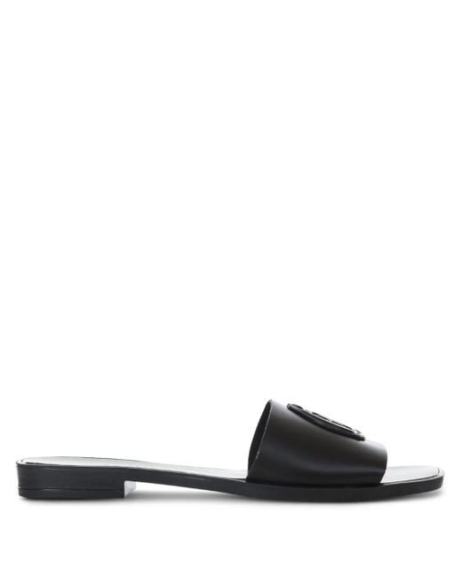 Just Cavalli Black Slipper aus Leder