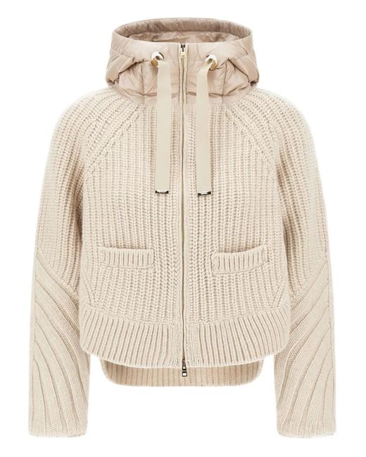 Herno Natural Hooded Cardigan
