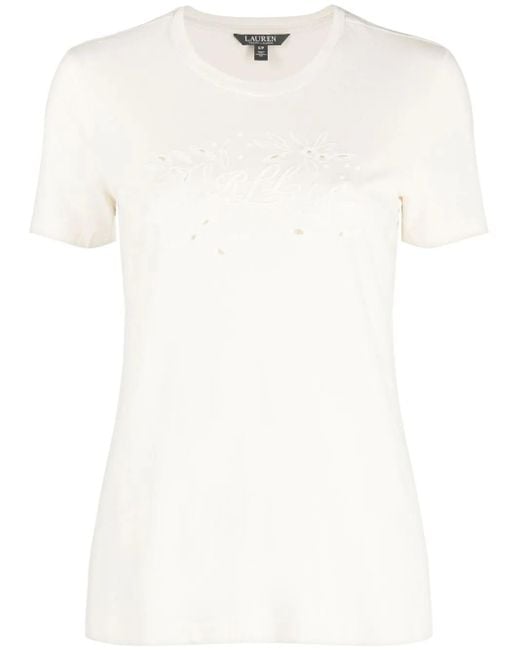 Ralph Lauren White Katlin Short-Sleeved T-Shirt