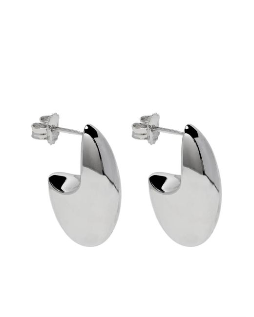 Otiumberg Oorbellen Met Gepolijste Afwerking in het Metallic