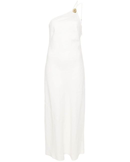 Cult Gaia White Rinley One-shoulder Dress