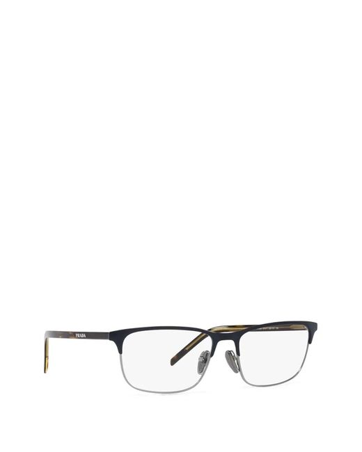 Prada White Pr 66Yv Rectangle-Frame Glasses for men