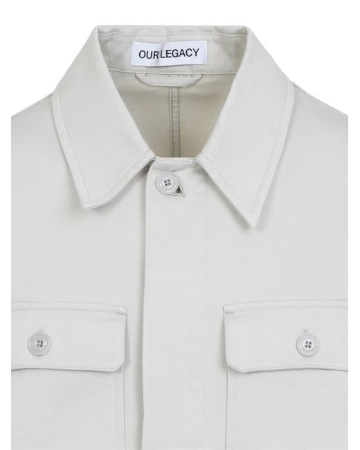 Our Legacy White Veste Boutonnée Unity for men