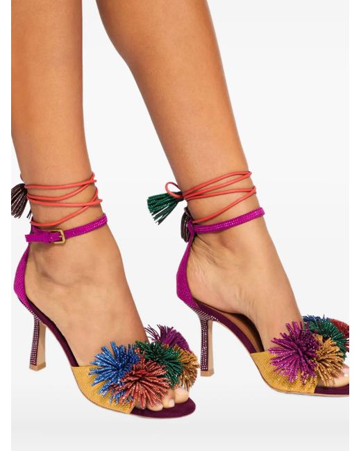 Kurt Geiger Pink Verzierte Sandalen 90mm