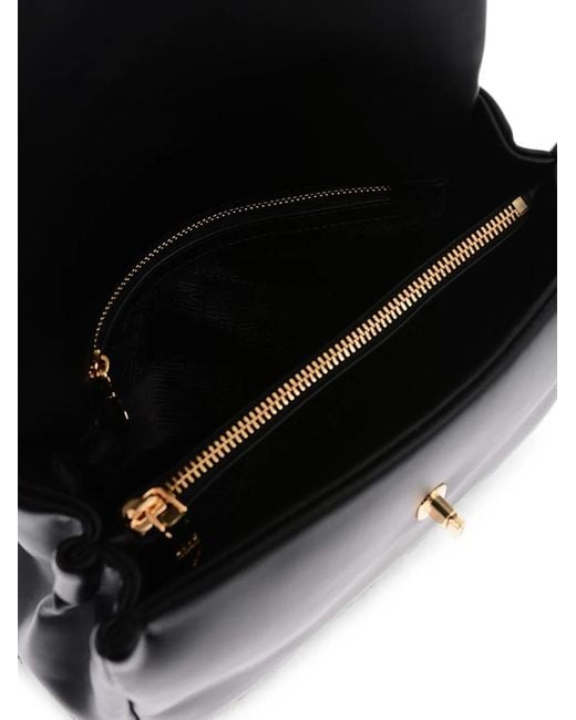 Moschino Black Logo-Plaque Tote Bag