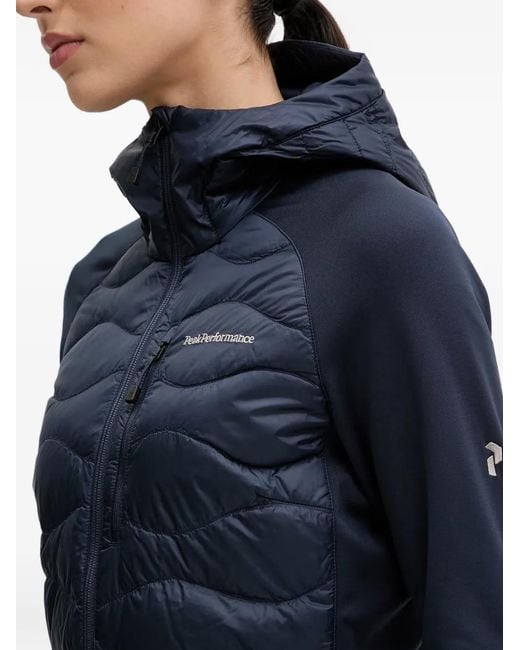 Peak Performance Blue Helium Quilted Hooded Jacket