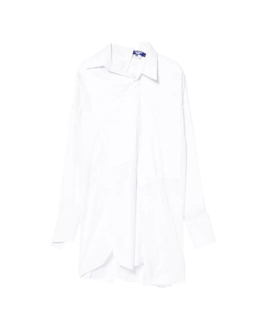 Junya Watanabe White Long-Detail Shirt for men