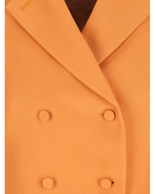 Fendi Orange Jackets Virgin Wool